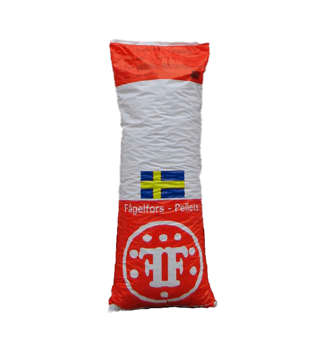 Træpiller fra Fågelfors - 6 mm - 10 kg sæk